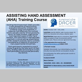 Curso de Evaluación Funcional de la Mano en el Niño con Hemiparesia (Assisting Hand Assessment)